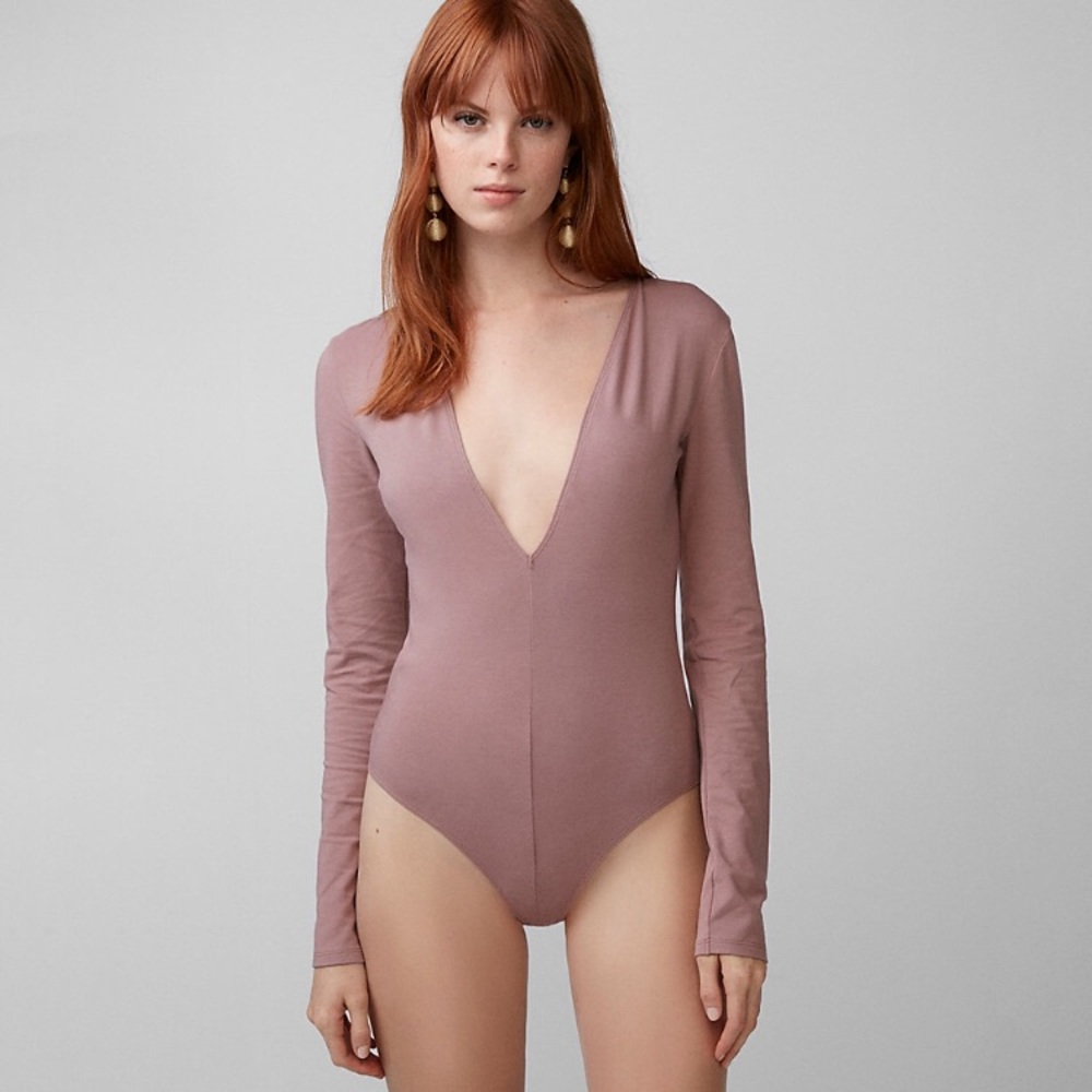 Express bodysuit burgundy